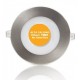 Downlight panel LED Redondo 120mm Níquel 6W PRO